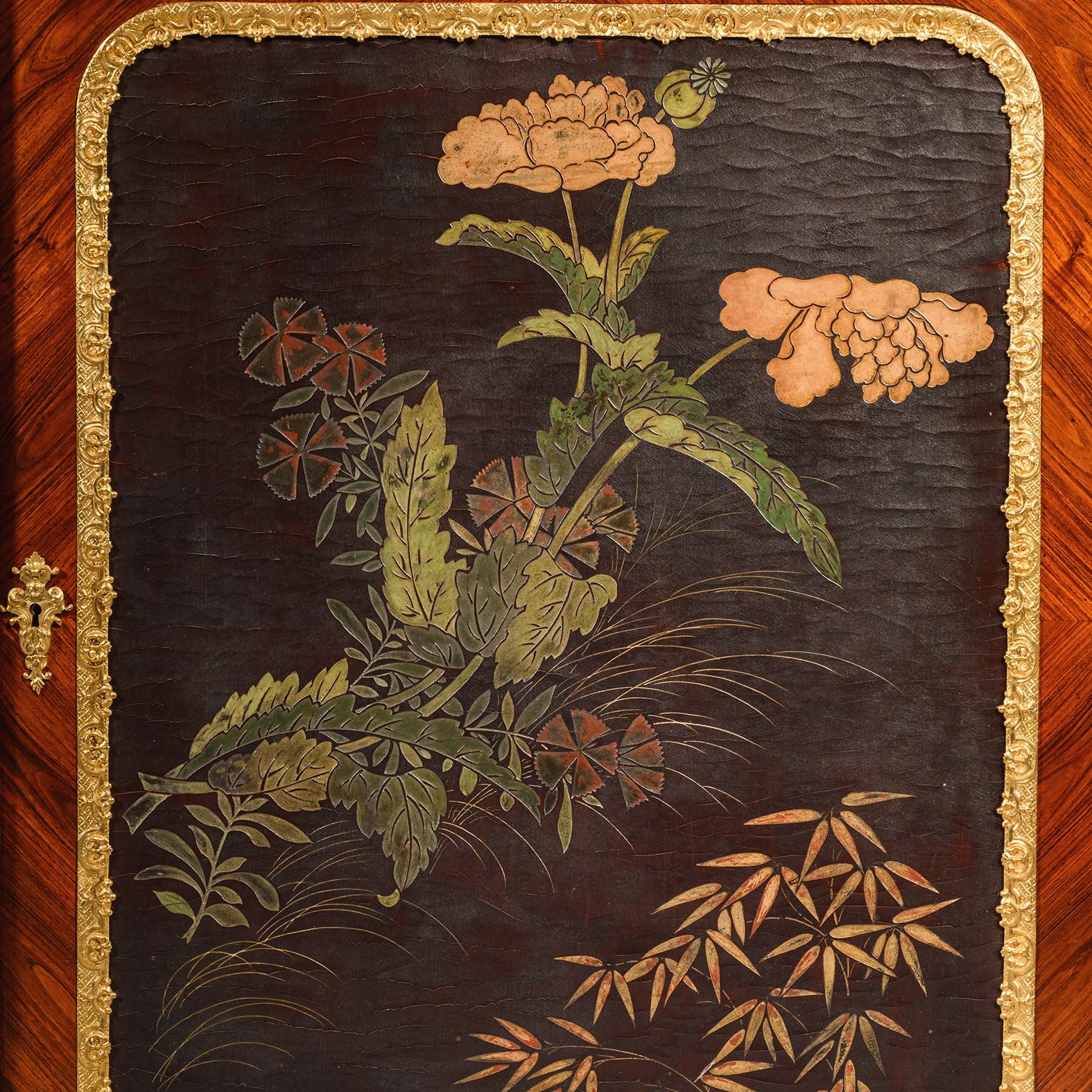 Beistellschrank im Régence-Stil mit Lacktafeln, Paul Sormani zugeschrieben, um 1890 im Angebot 2