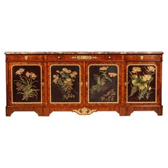 Beistellschrank im Régence-Stil mit Lacktafeln, Paul Sormani zugeschrieben, um 1890