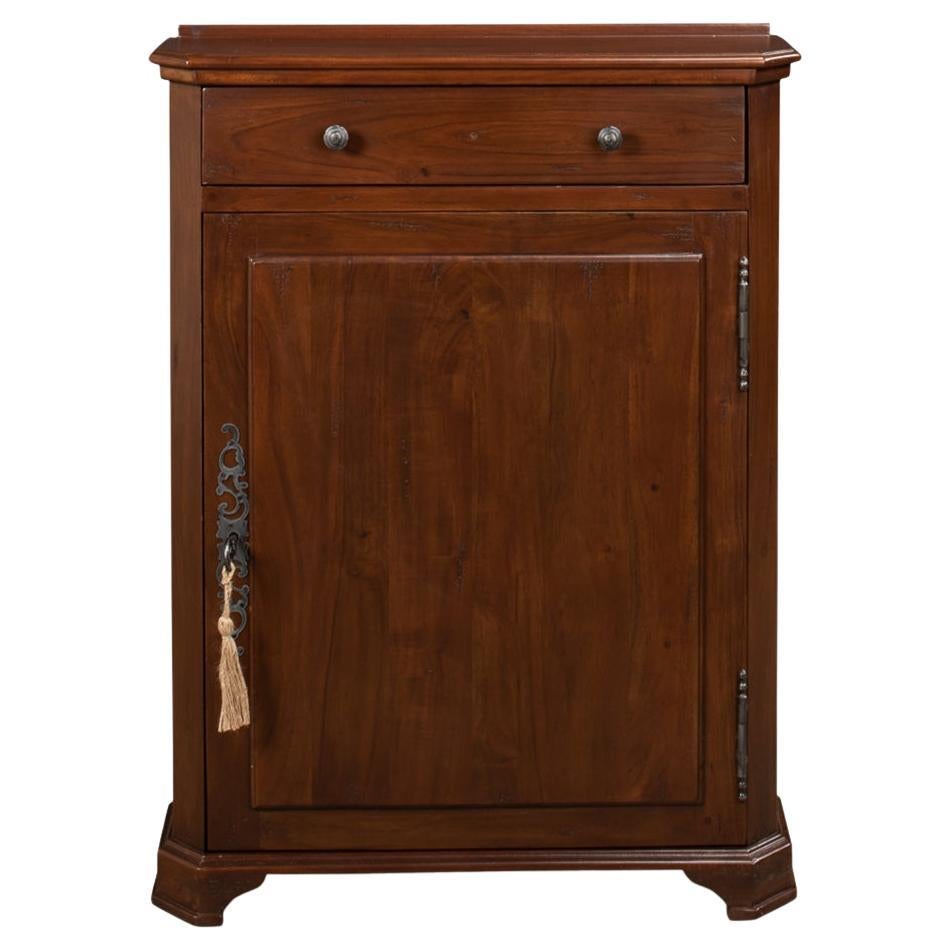 Regence Style Walnut Side Cabinet For Sale