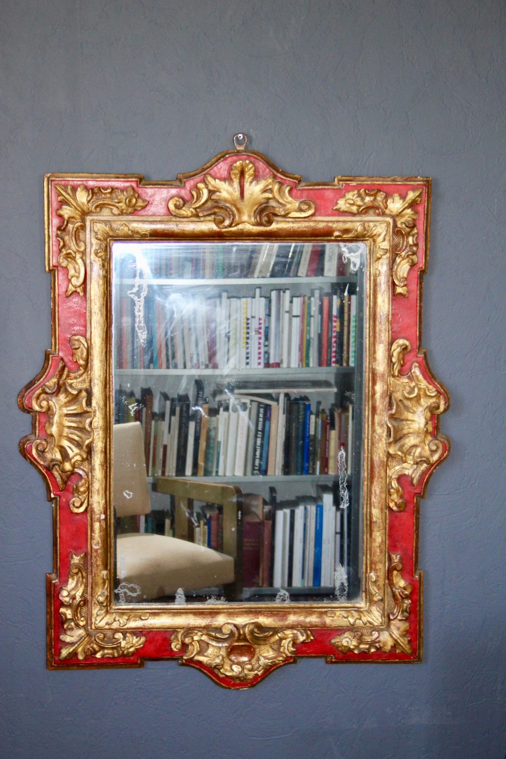 French Regence style wood mirror  For Sale