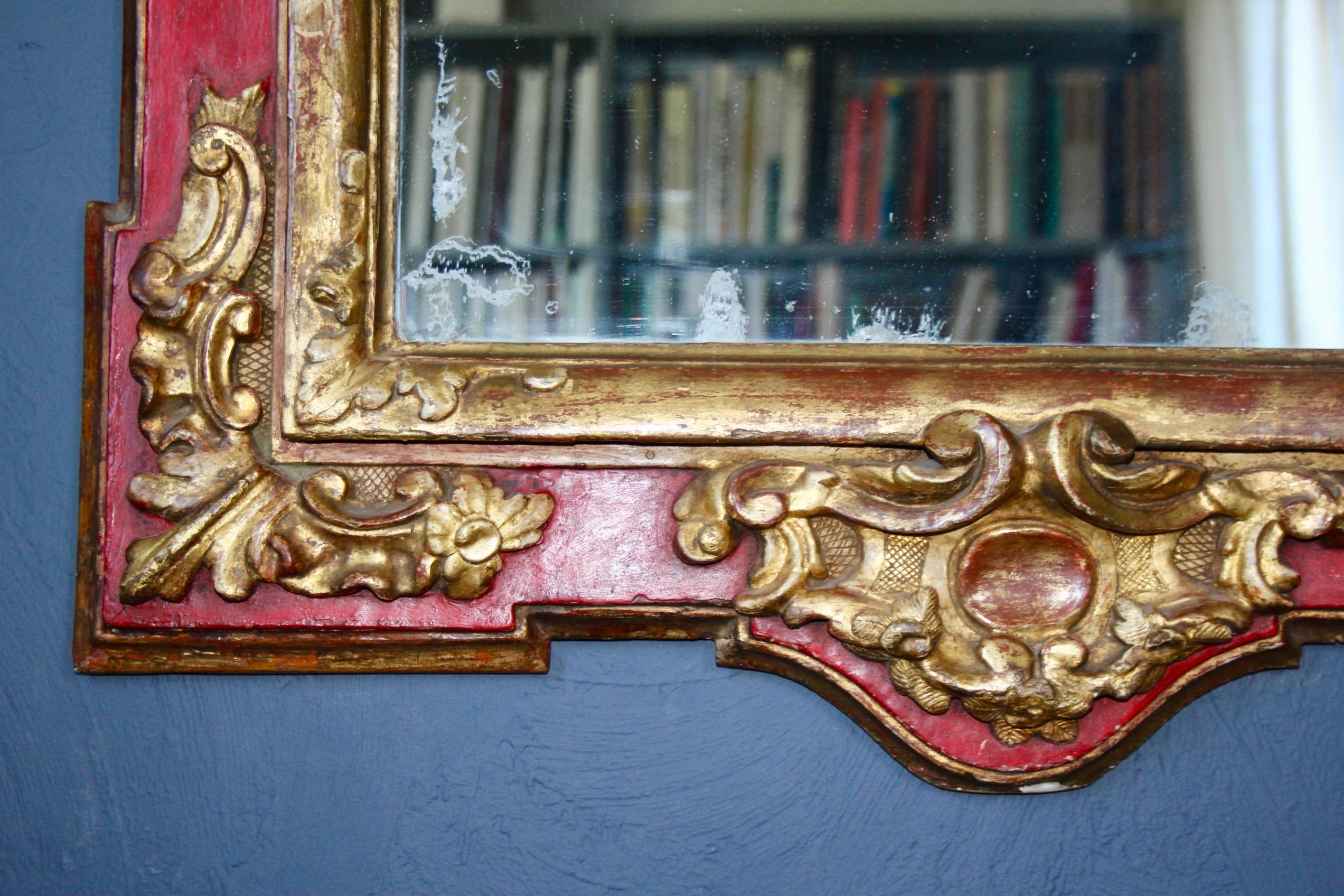 Miroir en bois de style Régence  Bon état - En vente à grand Lancy, CH