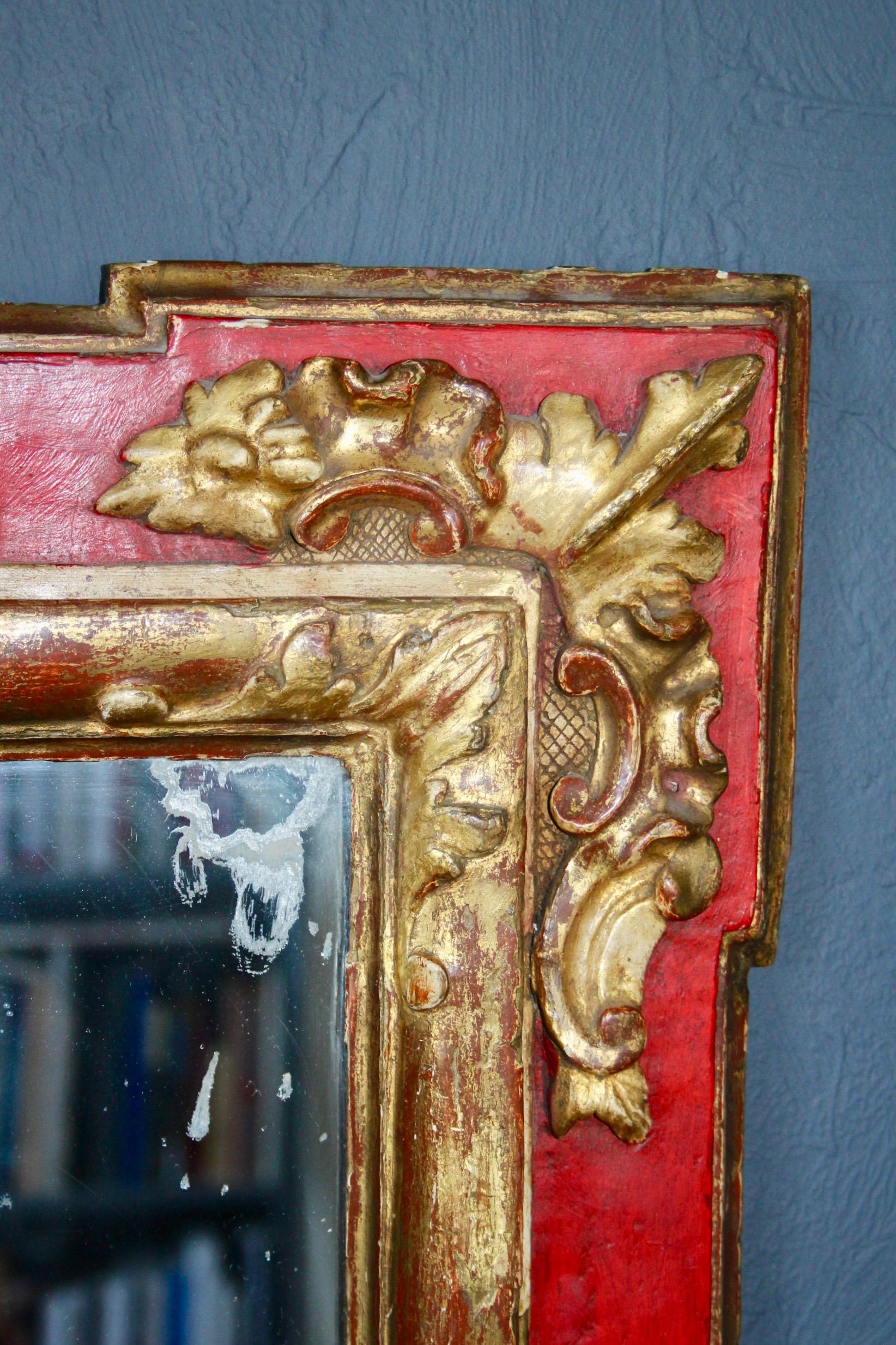 Miroir en bois de style Régence  en vente 3
