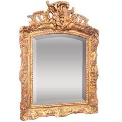 Regence to Louis XV Transitional Style Giltwood Mirror