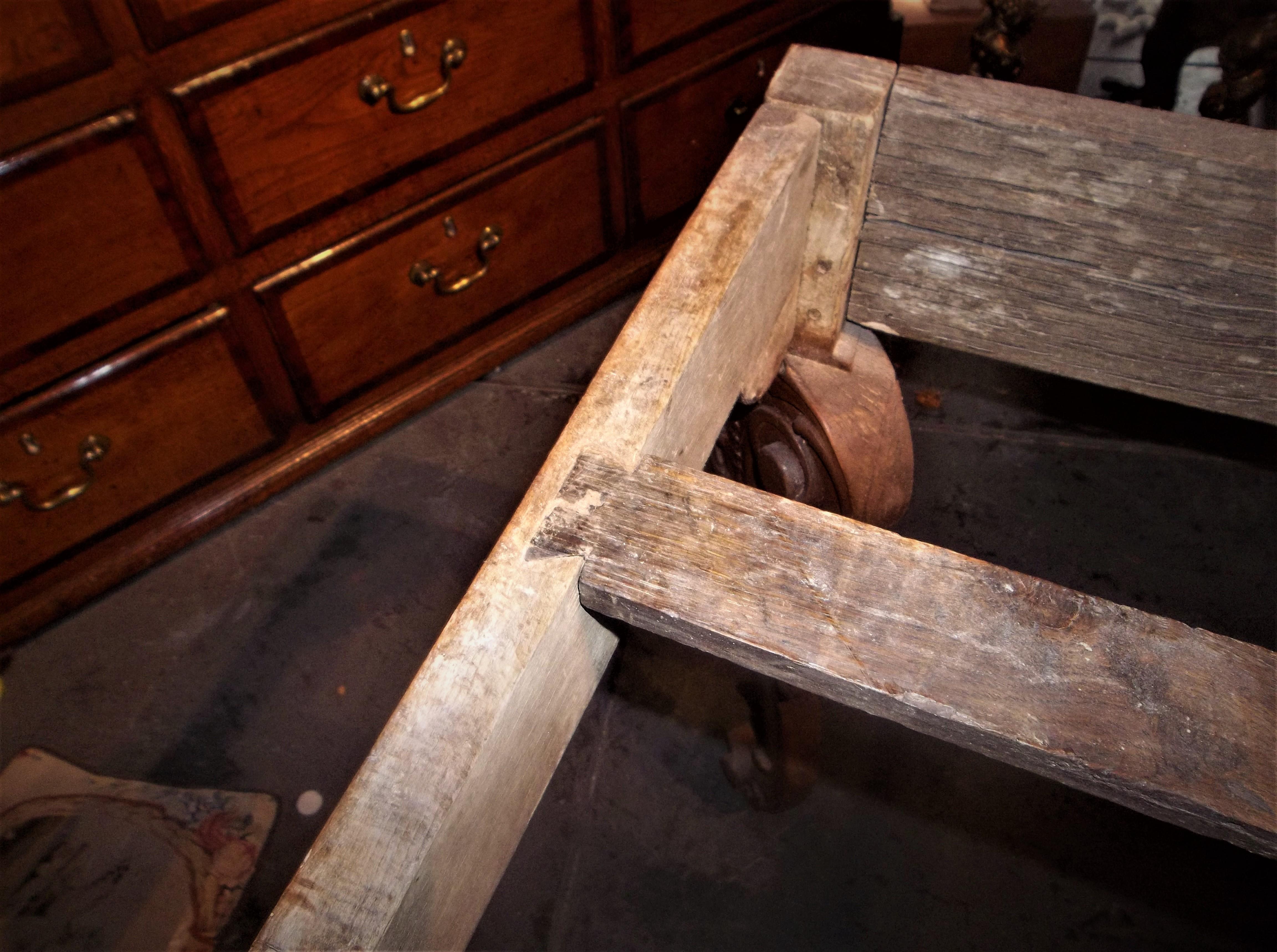 Regence Transition to Louis XV Rococo Beechwood Console Table 6