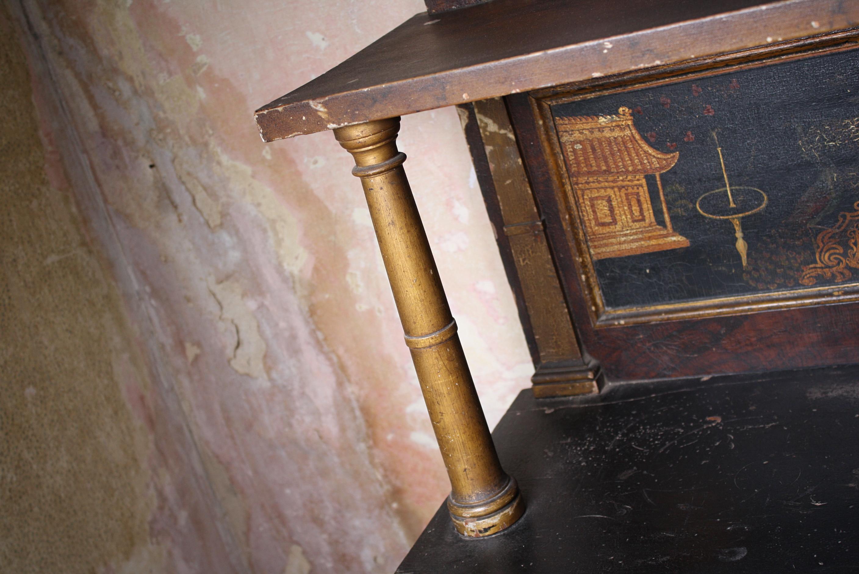 Regencia XIX Chinoiserie Casa de Campo Chiffonier Buffet Aparador Armario siglo XIX en venta