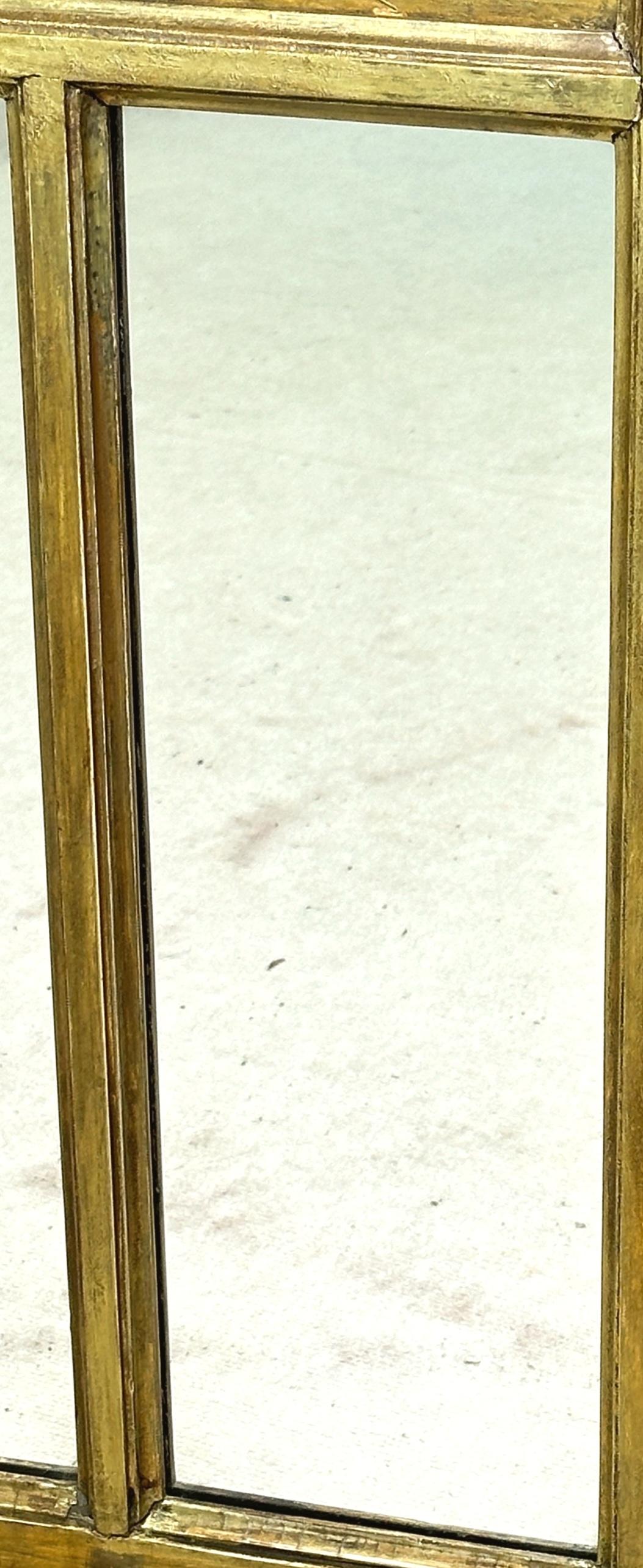 Regency 19. Jahrhundert Giltwood Overmantle Spiegel 2