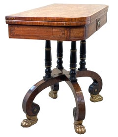 Regency 19th Century Kingwood Card Table