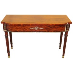 Regency 19th Century Mahogany Bowfront Console Table