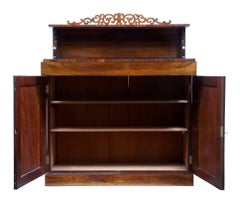 Regency 19th Century Rosewood Chiffonier Sideboard