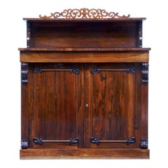 Antique Regency 19th Century Rosewood Chiffonier Sideboard