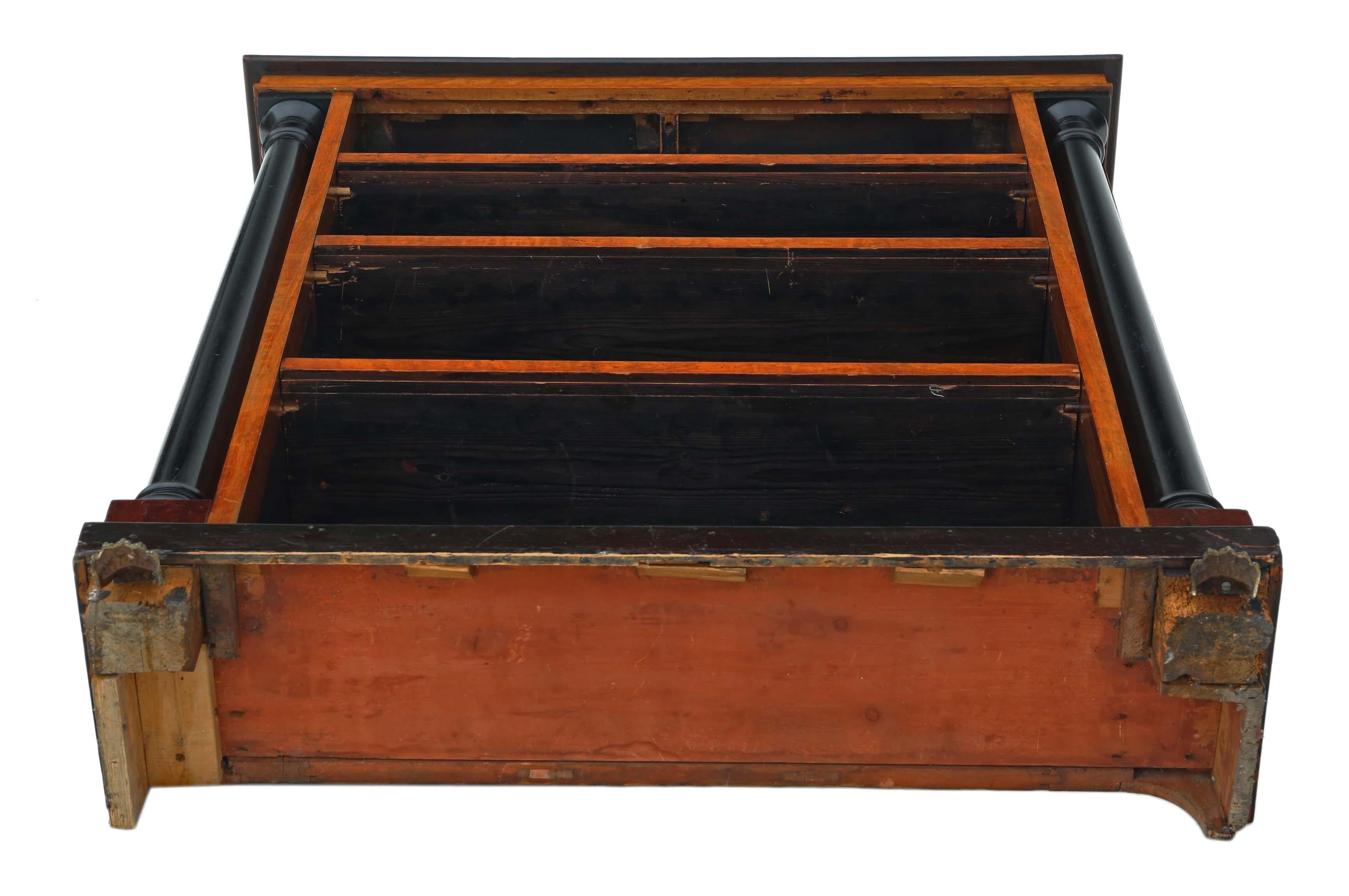 Regency 19th Century Satin Walnut Adjustable Bookcase 3