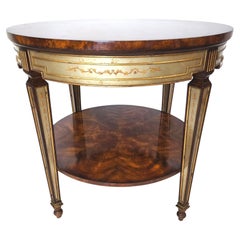 Used Regency 2 Drawer Eglomise Occasional Side Table by Theodore Alexander