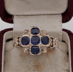 2.80 Carat Natural No Heat Sapphire Rare Ring Possibly, French