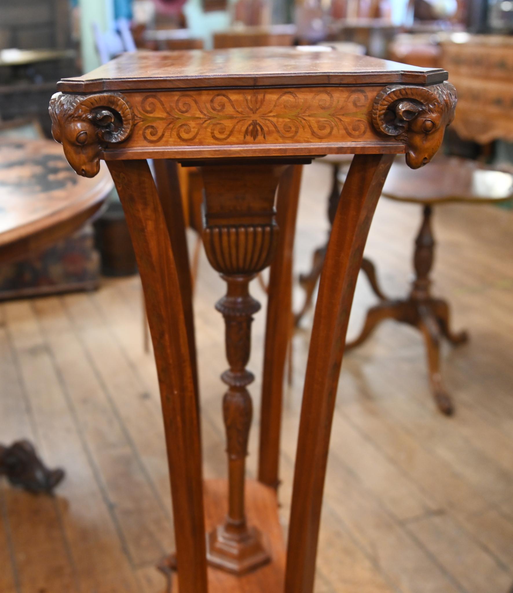 Mid-19th Century Regency Adams Pedestal Stand Wedgewood Plaques 1840 For Sale