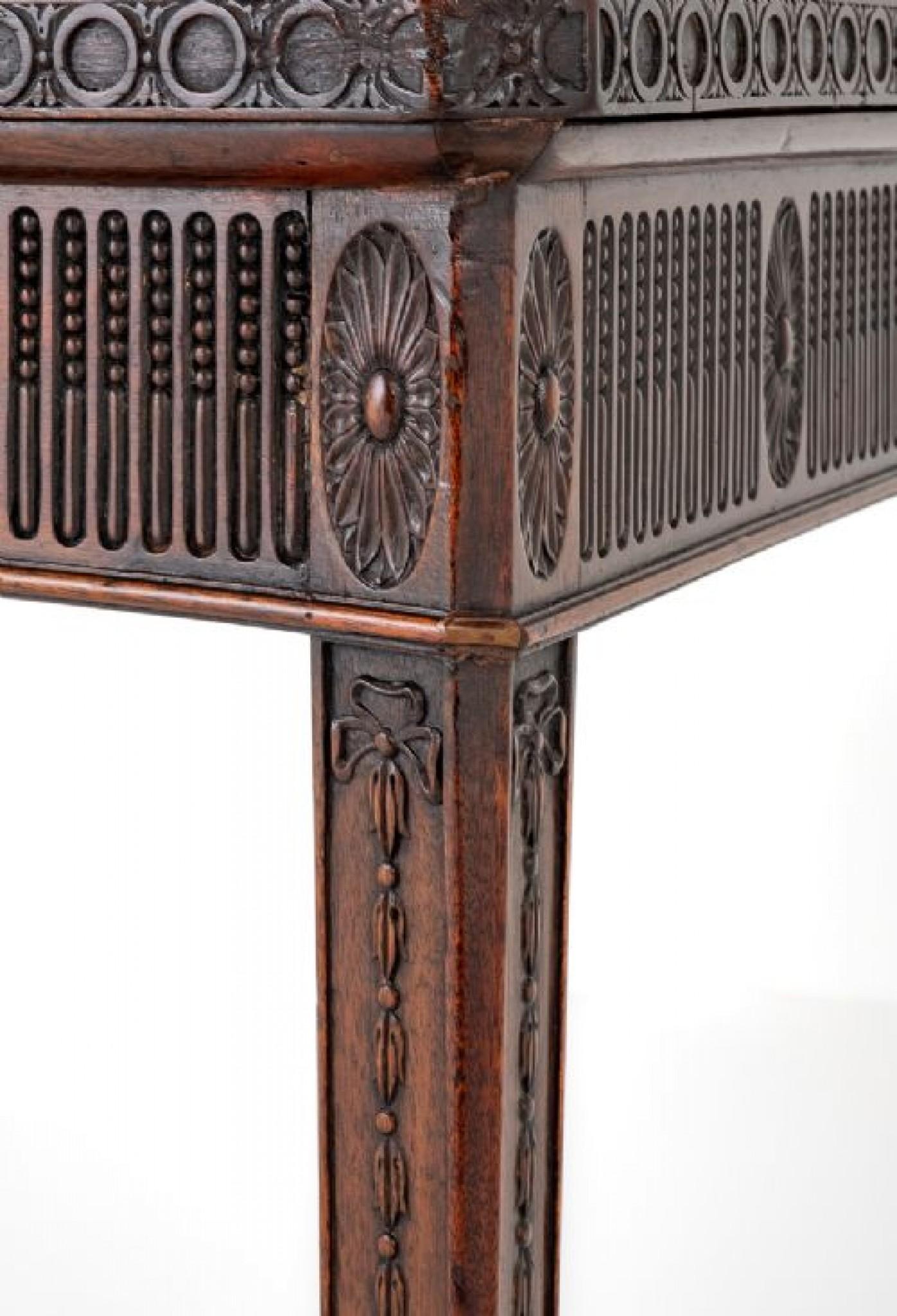 Mid-19th Century Regency Adams Server Console Table Mahogany 1860 For Sale