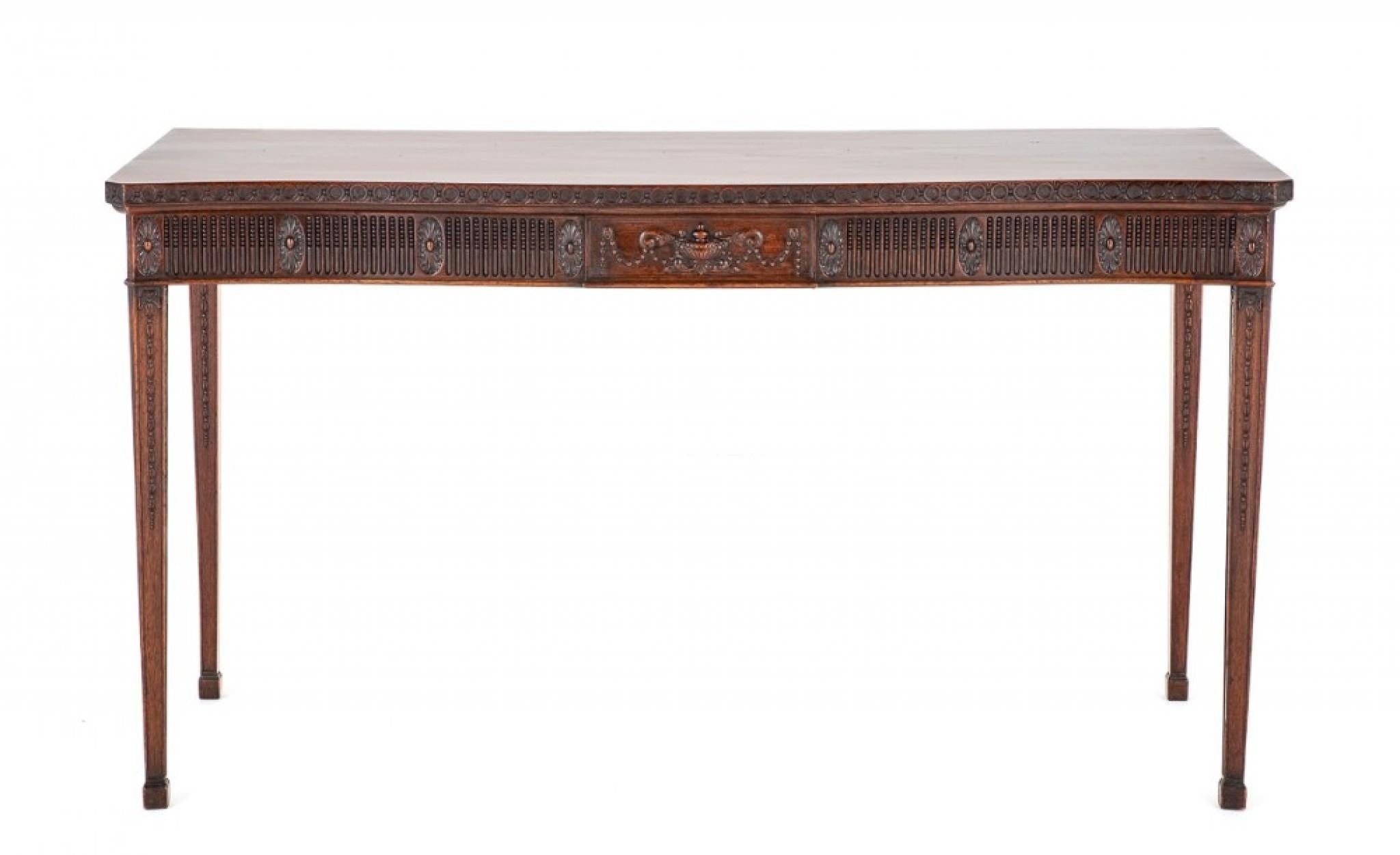 Regency Adams Server Console Table Mahogany 1860 For Sale 3