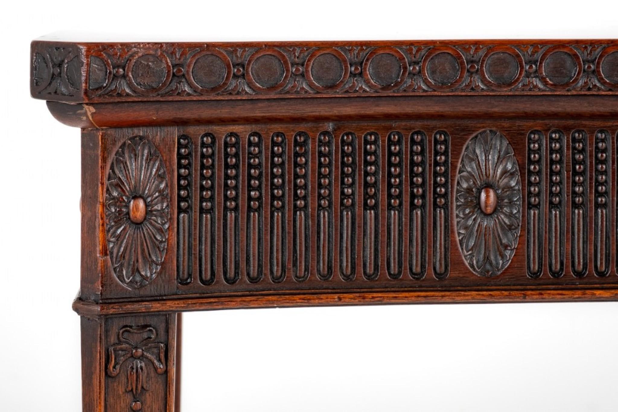 Regency Adams Server Console Table Mahogany 1860 For Sale 4