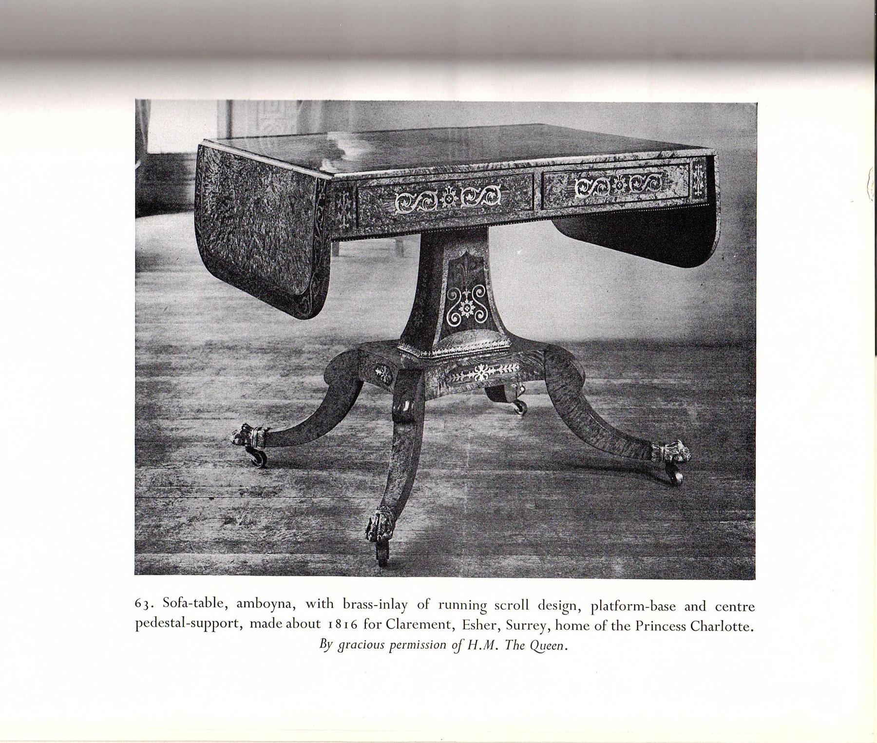 Table de pilier de style Régence en amboyna et laiton incrusté de bronze doré montée en vente 2