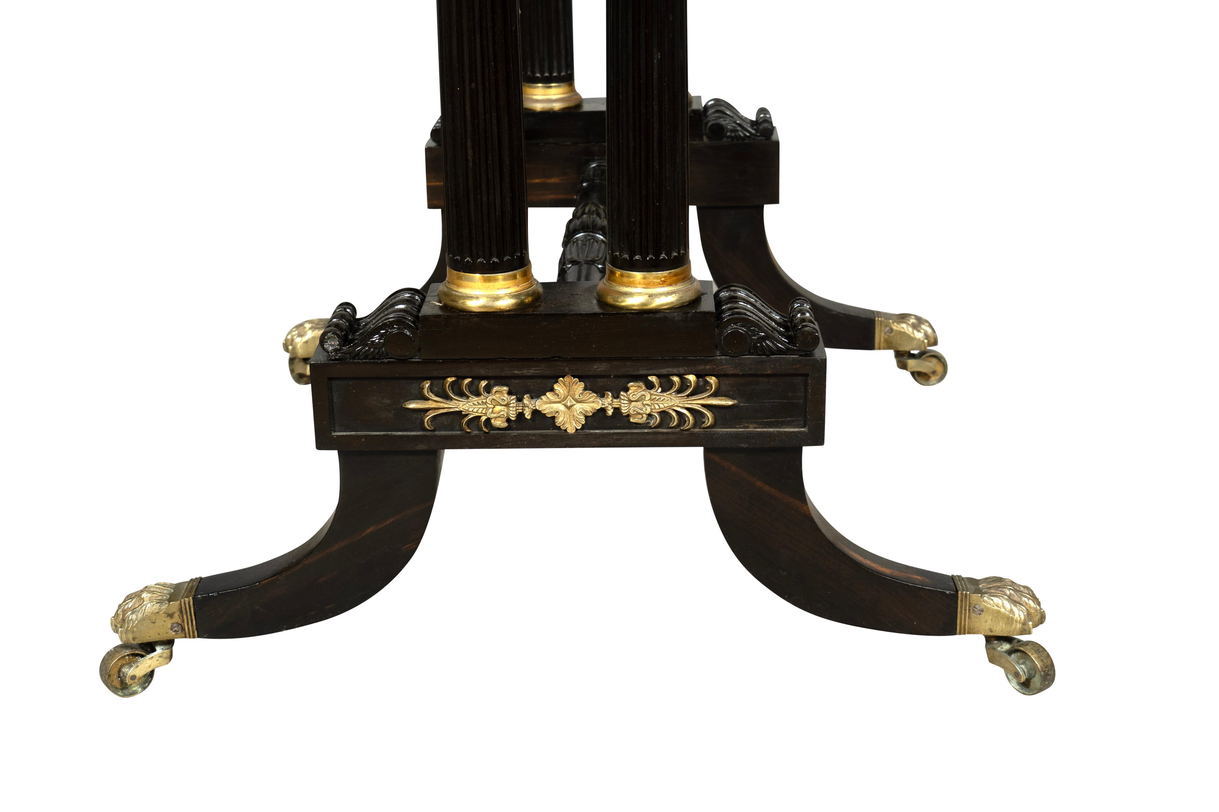 Regency Amboyna and Ebony Table For Sale 6