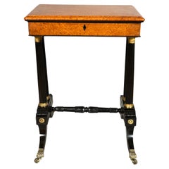 Regency Amboyna and Ebony Table