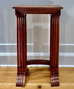 Regency Anglo-Indian Padouk and Ebony Banded Quartetto Nesting Tables Circa 1815