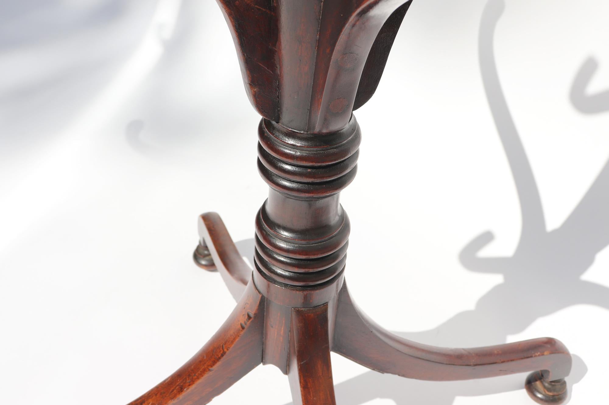 English Regency Antique Mahogany Coat or Hat Stand For Sale