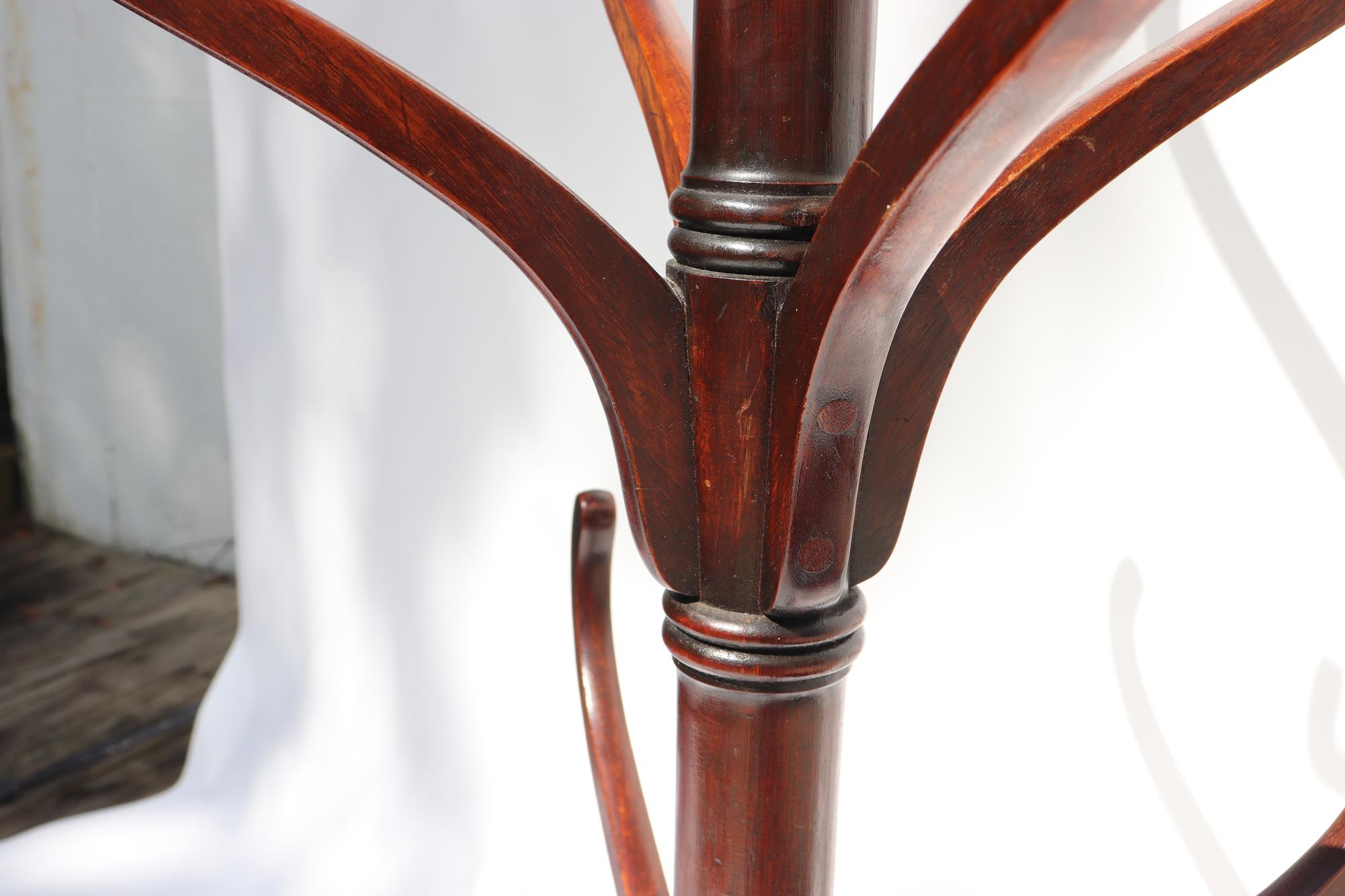 Regency Antique Mahogany Coat or Hat Stand For Sale 2