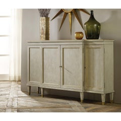 Credenza Regency dipinta in grigio antico