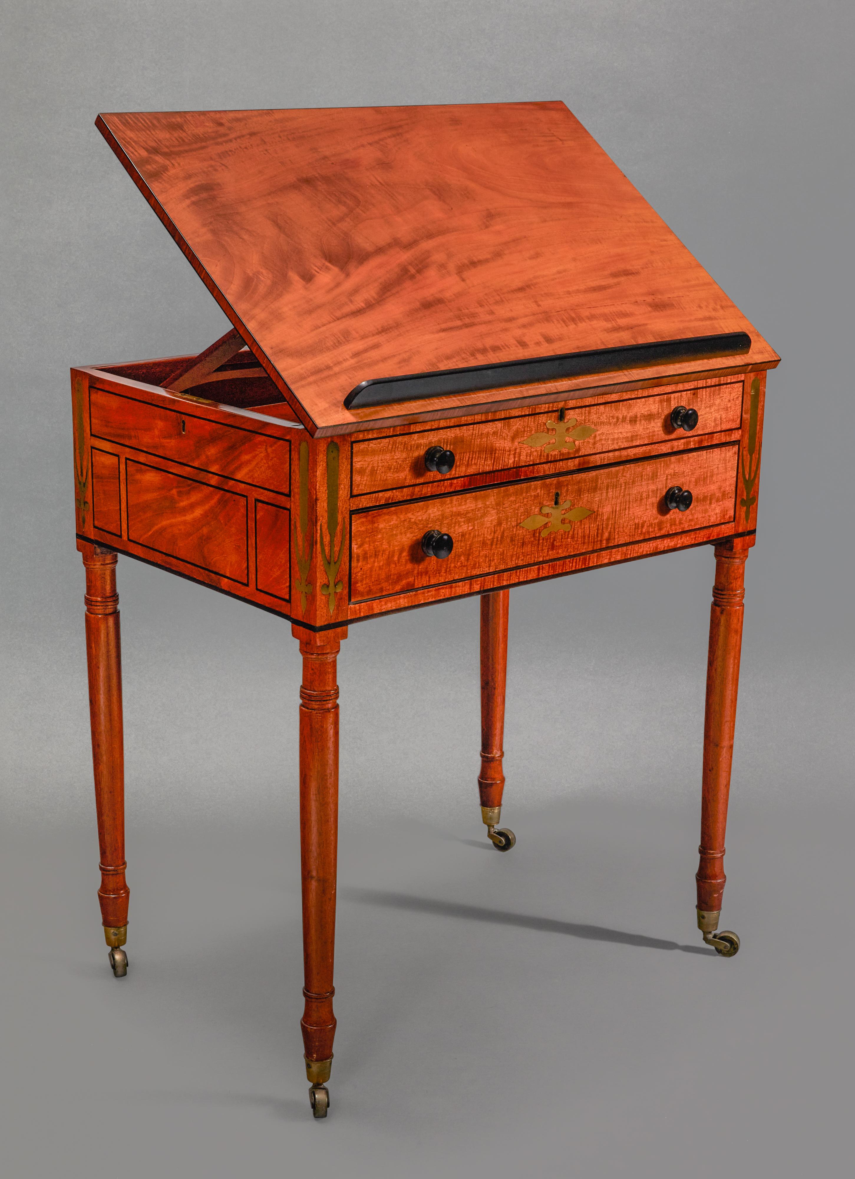 Regency Architect's Table In Good Condition For Sale In Hudson, NY