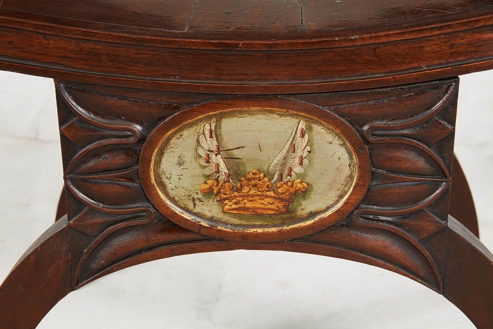 Panca armoriale Regency di George Oakley In condizioni buone in vendita a Greenwich, CT