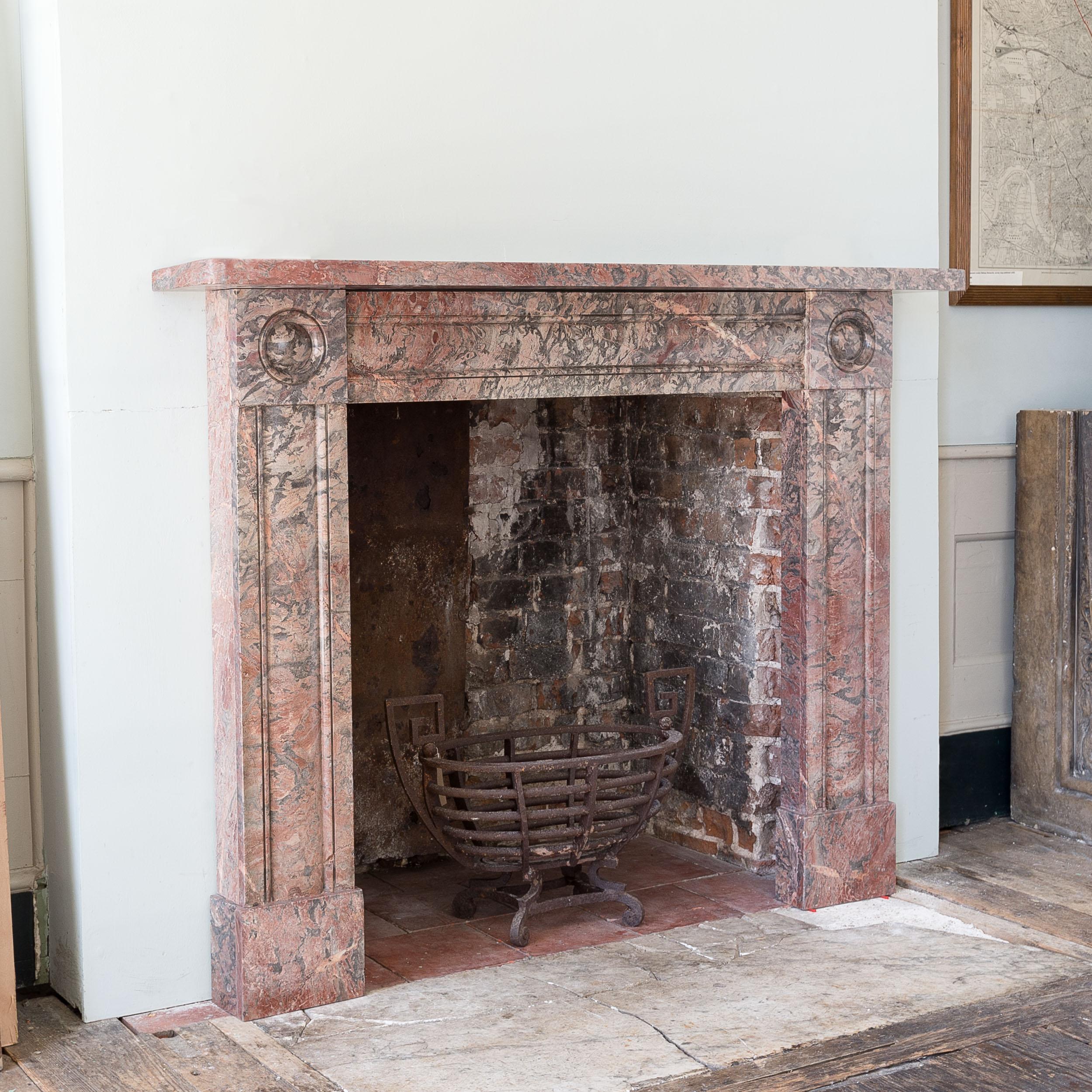 Limestone Regency Ashburton Marble Fireplace For Sale