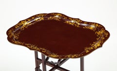 Regency Aubergine Lacquer Tray Table