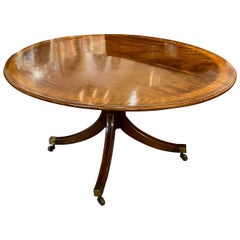 Regency Banded Mahogany Breakfast Table