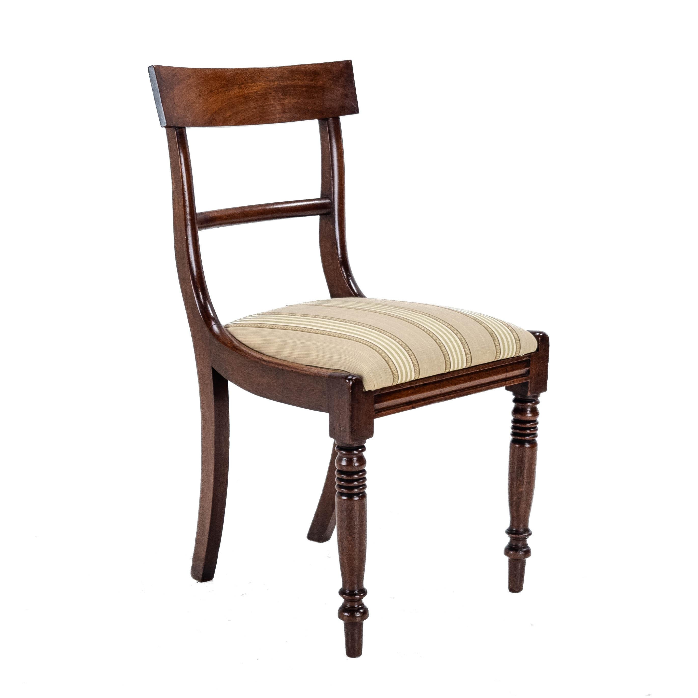 Regency Bar Back Mahogany Set of 6 Dining Chairs C1820 (Georgian George III IV) 8