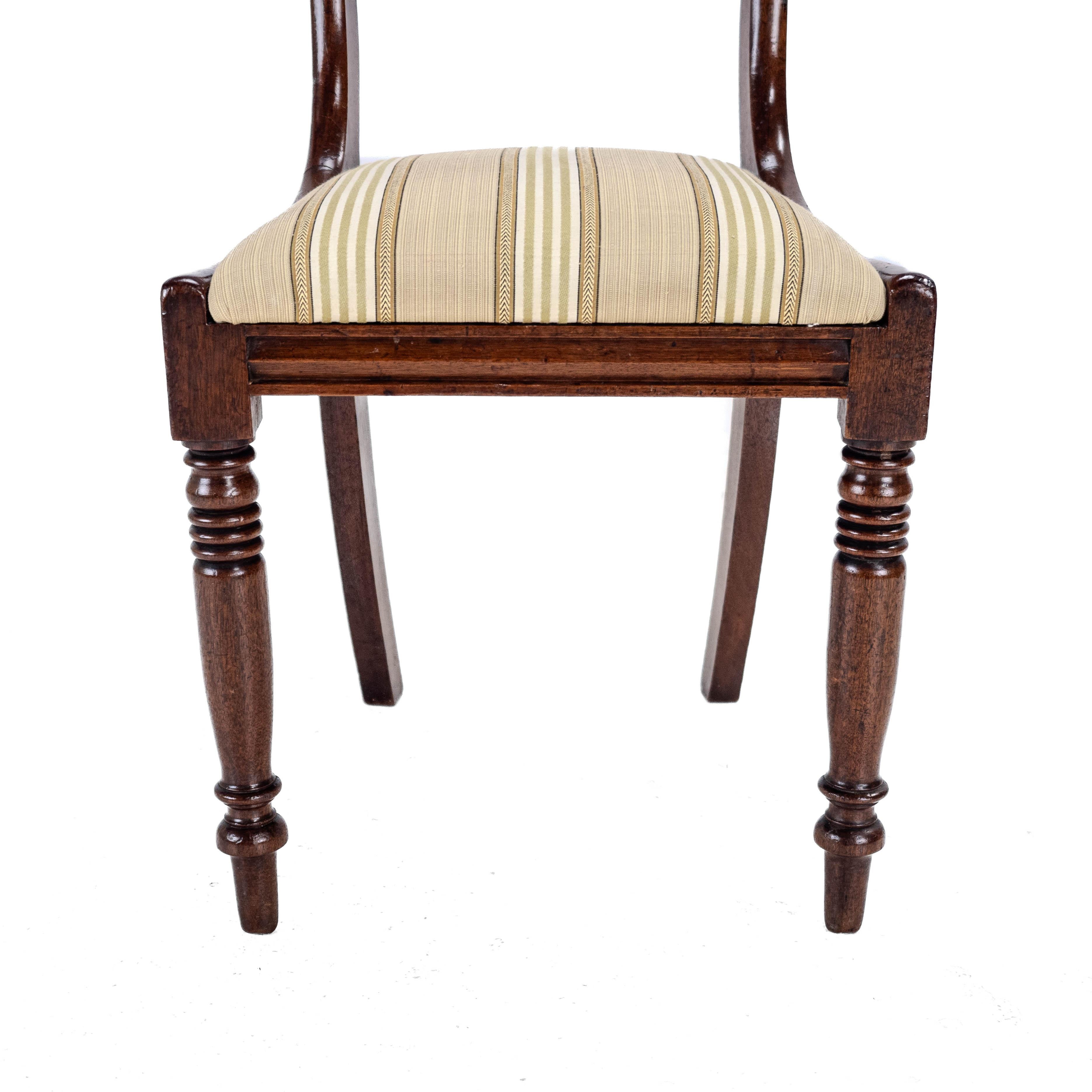 Regency Bar Back Mahogany Set of 6 Dining Chairs C1820 (Georgian George III IV) 10