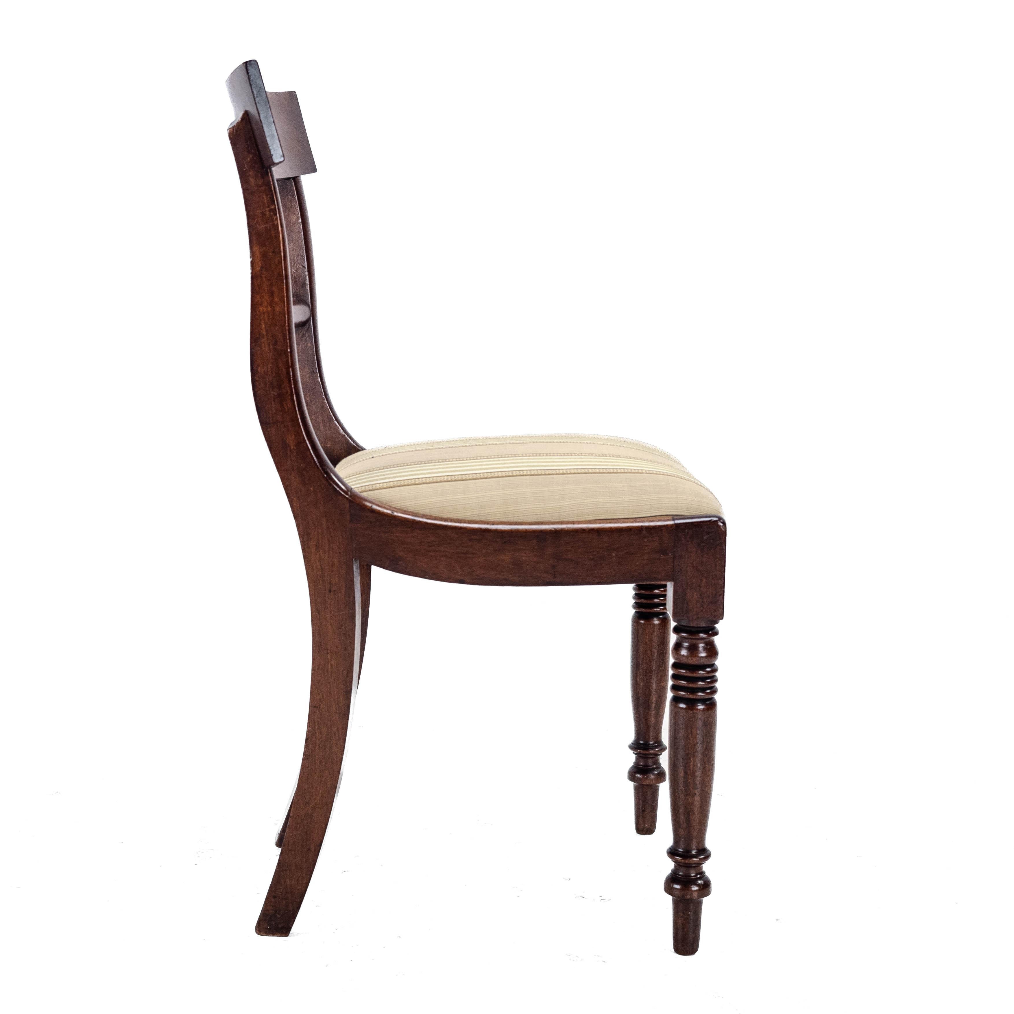 Regency Bar Back Mahogany Set of 6 Dining Chairs C1820 (Georgian George III IV) 11