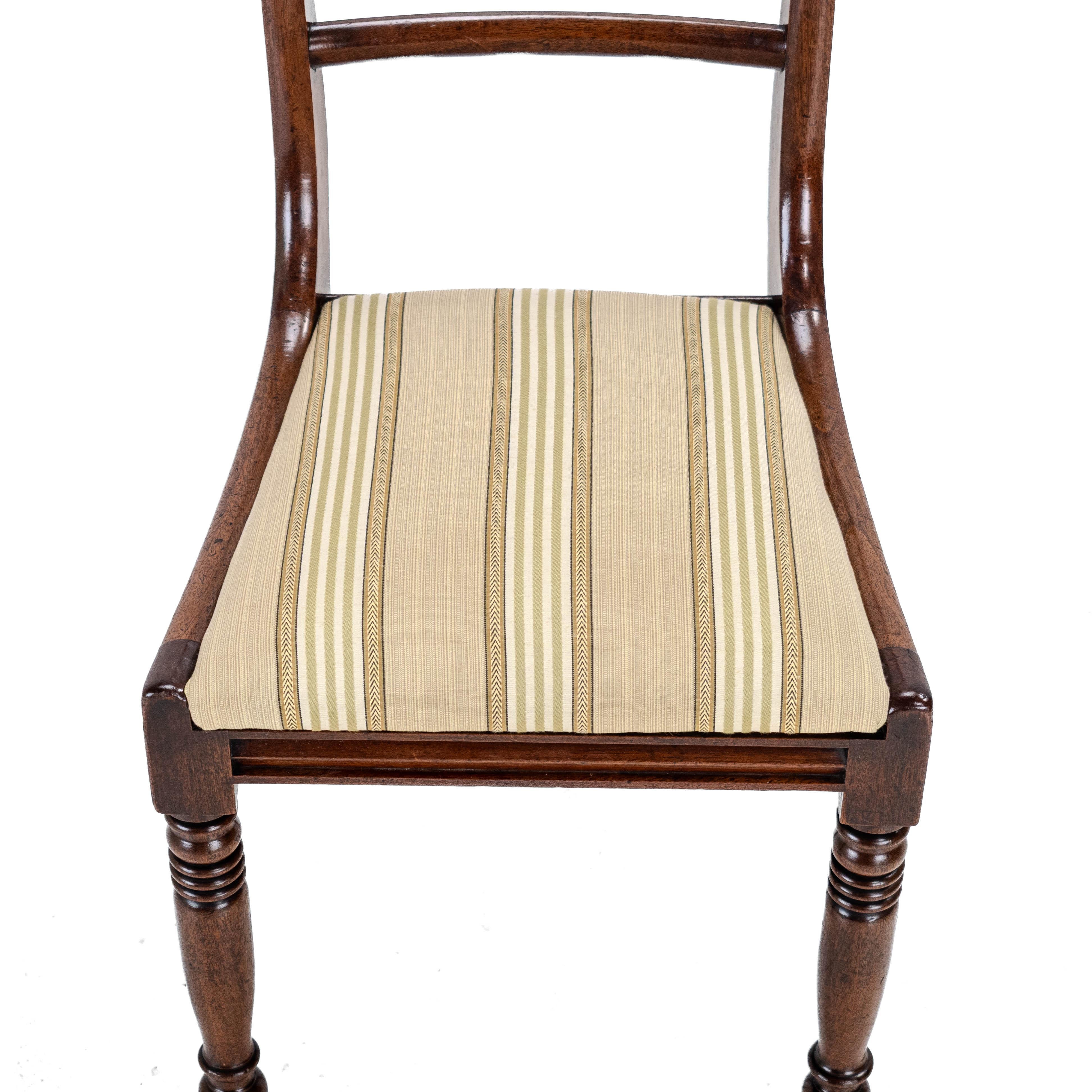 Regency Bar Back Mahogany Set of 6 Dining Chairs C1820 (Georgian George III IV) 2