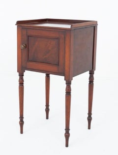 Regency Bedside Cabinet Mahogany Period Antiques