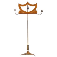 Regency Bird’s Eye Maple Parcel Gilt & Gilt Brass Music Stand Sebastien Erard