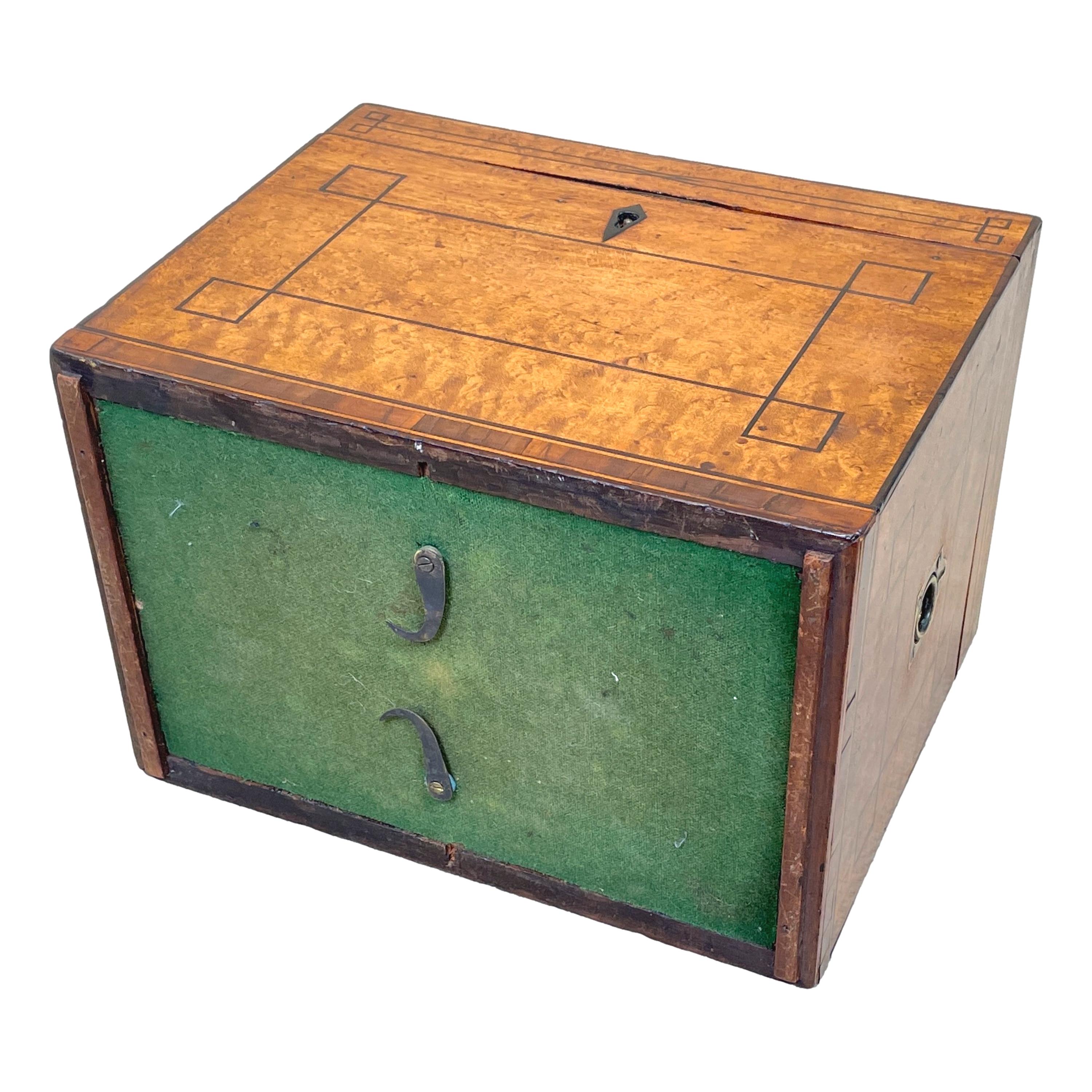 Regency Birdseye Maple Box on Stand 6