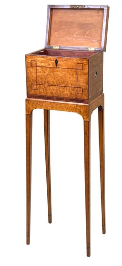 Regency Birdseye Maple Box on Stand