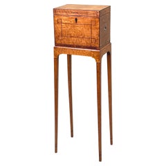 Regency Birdseye Maple Box on Stand