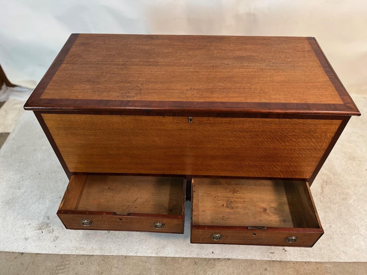 Brass Regency Blanket Chest For Sale