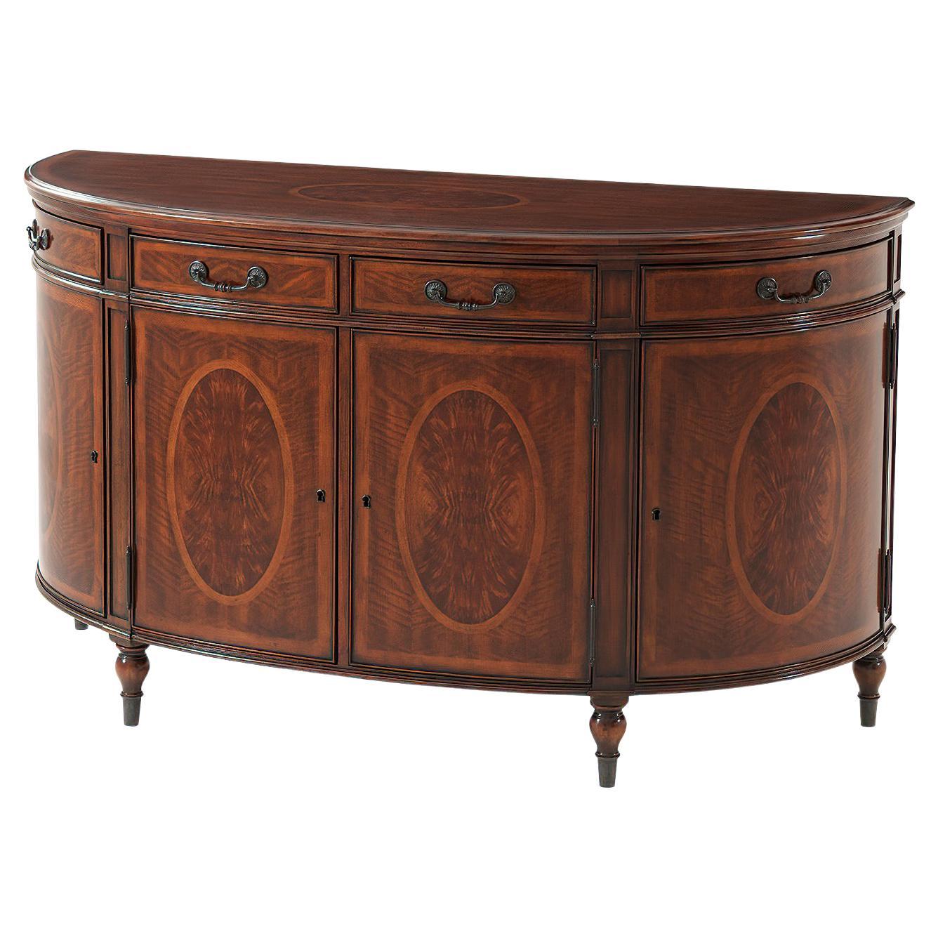 Regency Bow Front Cabinet