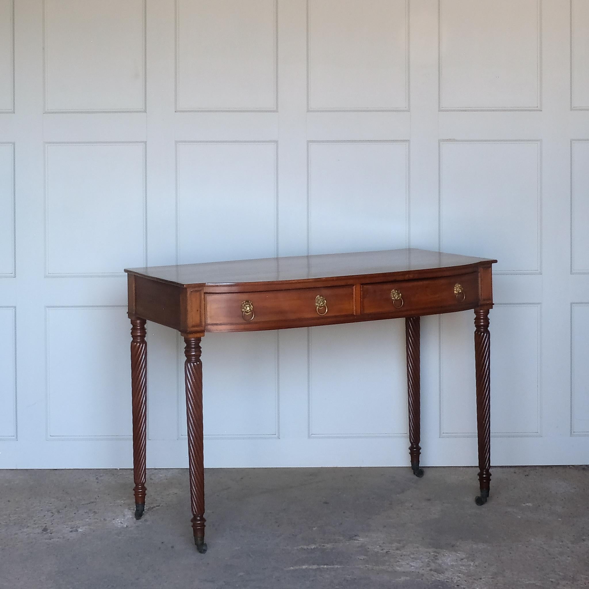 British Regency Bow Front Side Table