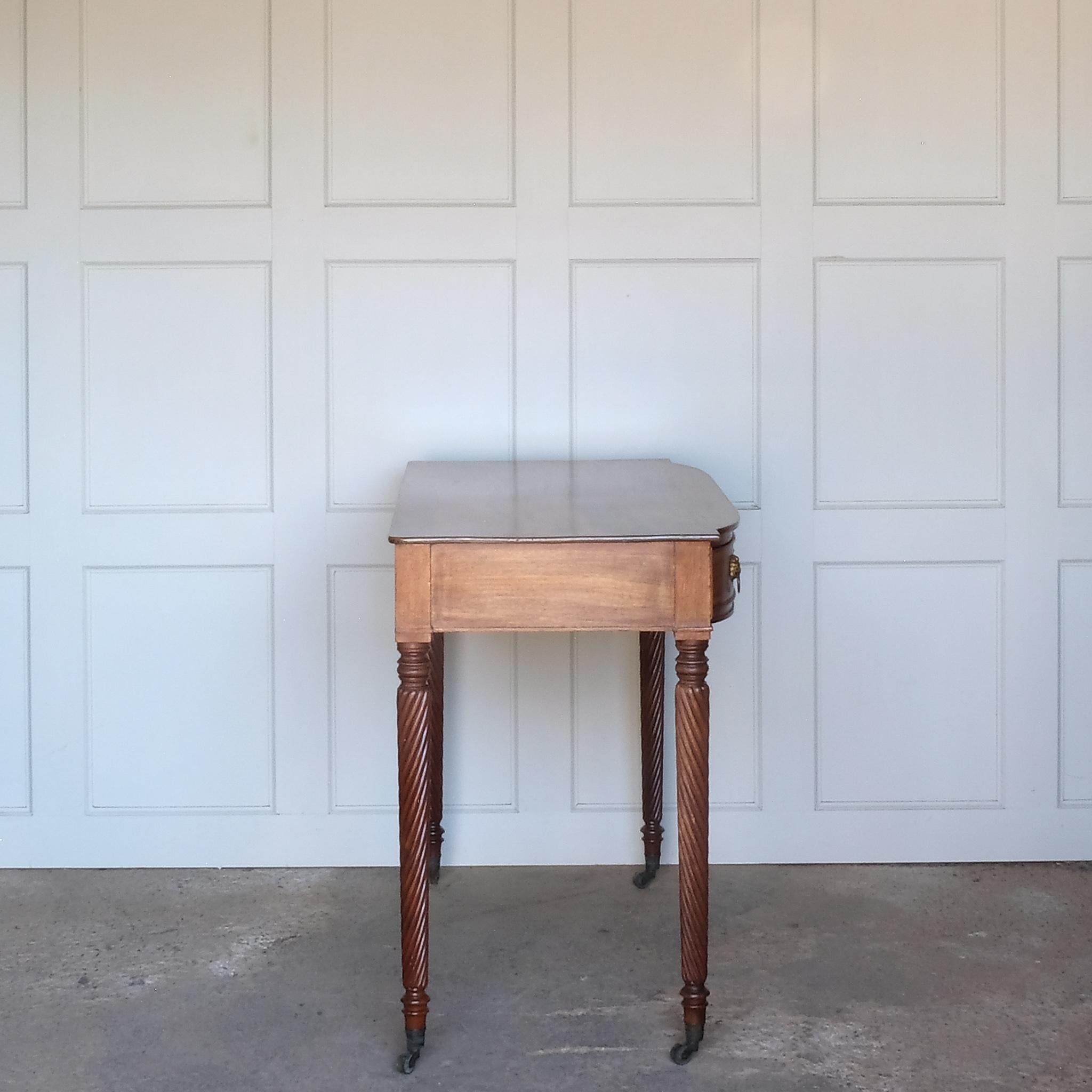 19th Century Regency Bow Front Side Table