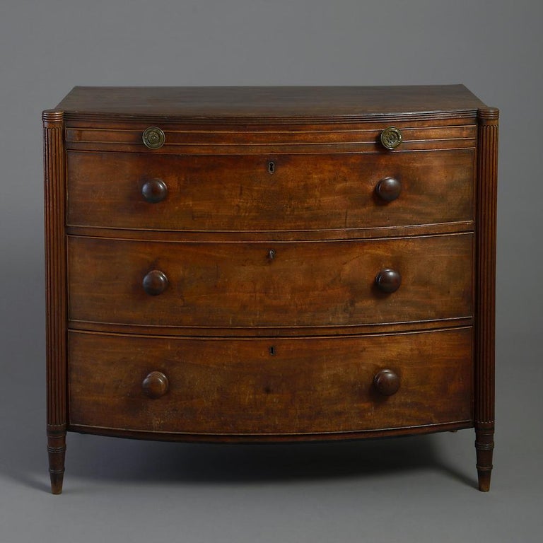 Regency Bowfront Chest For Sale at 1stDibs