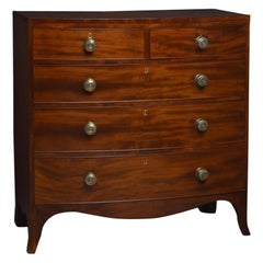 Regency Bowfronted Chest of Drawers in Mahogany