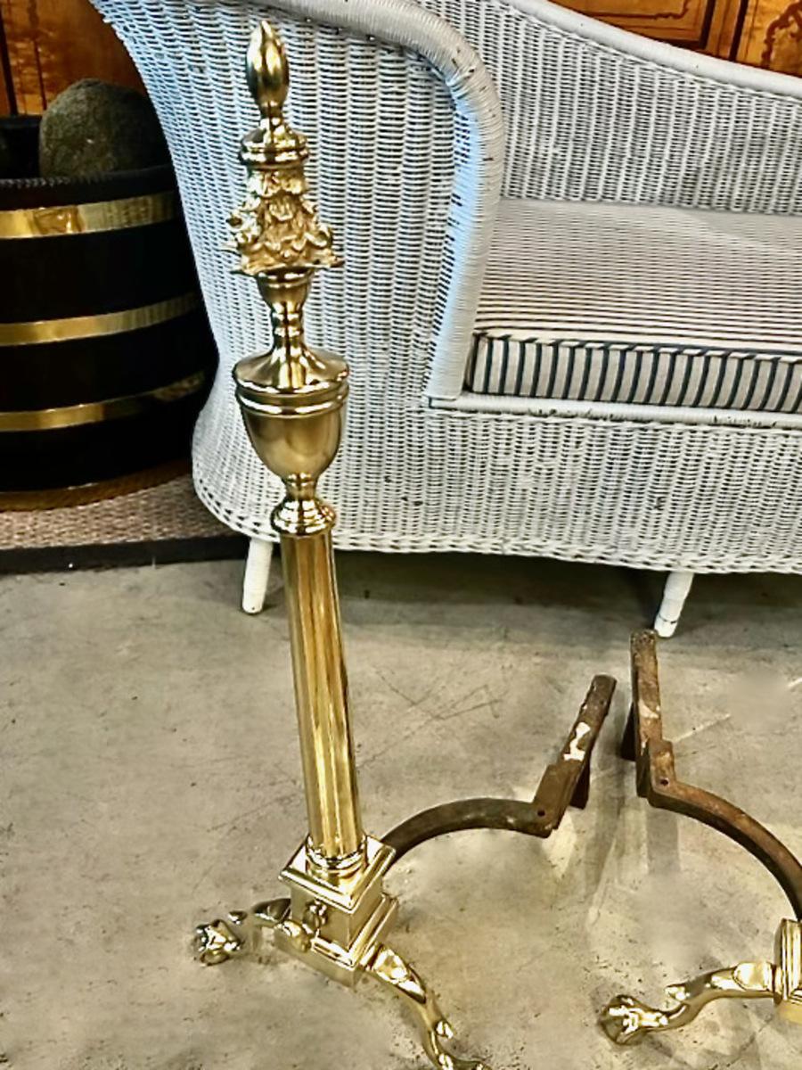 Androni in ottone Regency In condizioni buone in vendita a Pasadena, CA