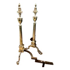 Regency Messing Andirons